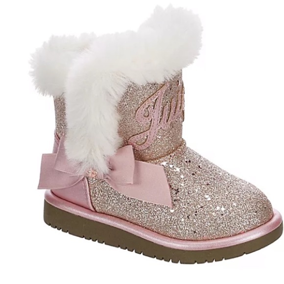 Juicy Couture Other - Juicy Couture Pink Glitter Toddler Boot Size 5